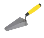 Brick Trowel — Philadelphia pattern, TPR soft-grip handle, stainless steel blade