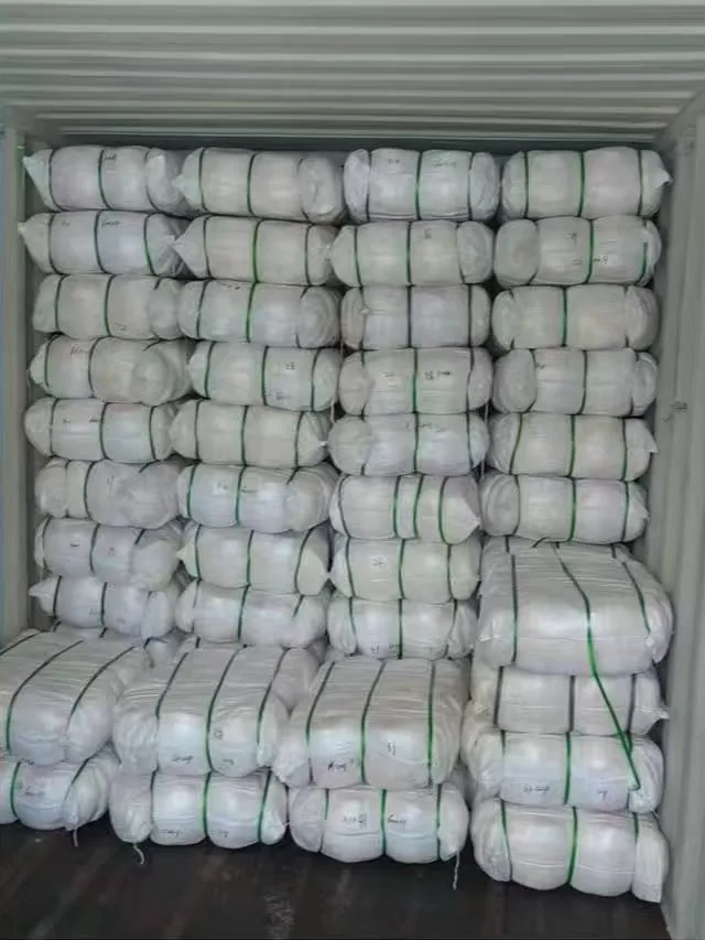 Bagged cargo loaded for export