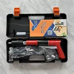 Mini powder nail gun for concrete, brick and steel, red version, full kit in case