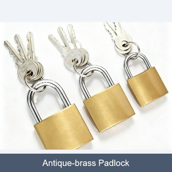 Antique-brass Padlock