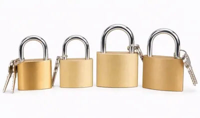 Imitation-Brass Padlock