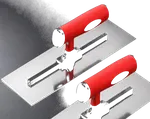 Plastering Trowel — 2pcs T-handle, red/black